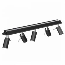 Ceiling  lamp PRESTON BLACK/CHROME 5x mini GU10