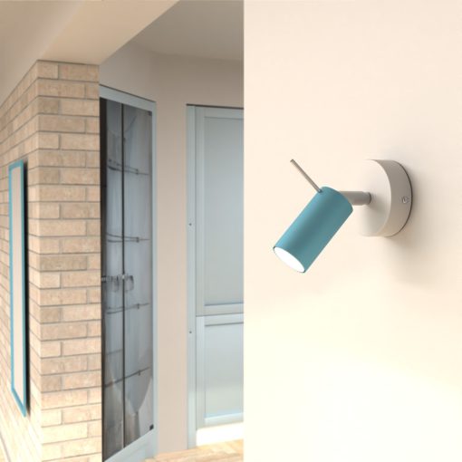 Wall lamp PRESTON BLUE/WHITE 1x mini GU10