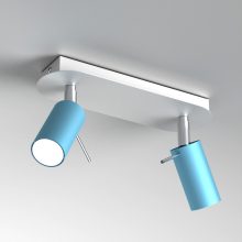 Ceiling  lamp PRESTON BLUE/WHITE 2x mini GU10