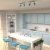 Ceiling  lamp PRESTON BLUE/WHITE 2x mini GU10