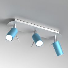 Ceiling  lamp PRESTON BLUE/WHITE 3x mini GU10