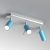 Ceiling  lamp PRESTON BLUE/WHITE 3x mini GU10