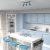 Ceiling  lamp PRESTON BLUE/WHITE 3x mini GU10