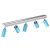 Ceiling  lamp PRESTON BLUE/WHITE 5x mini GU10