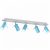Ceiling  lamp PRESTON BLUE/WHITE 5x mini GU10