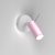 Wall lamp PRESTON PINK/WHITE 1x mini GU10