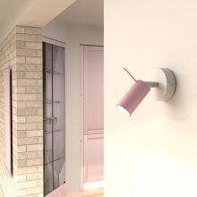 Wall lamp PRESTON PINK/WHITE 1x mini GU10