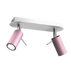 Ceiling  lamp PRESTON PINK/WHITE 2x mini GU10