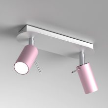 Ceiling  lamp PRESTON PINK/WHITE 2x mini GU10