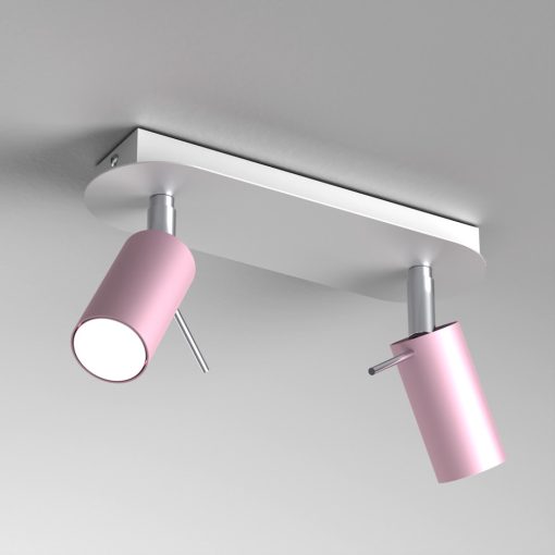 Ceiling  lamp PRESTON PINK/WHITE 2x mini GU10