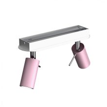 Ceiling  lamp PRESTON PINK/WHITE 2x mini GU10