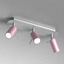 Ceiling  lamp PRESTON PINK/WHITE 3x mini GU10