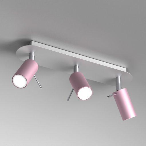Ceiling  lamp PRESTON PINK/WHITE 3x mini GU10