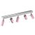 Ceiling  lamp PRESTON PINK/WHITE 5x mini GU10