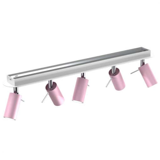 Ceiling  lamp PRESTON PINK/WHITE 5x mini GU10