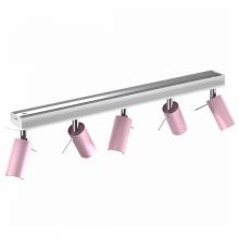 Ceiling  lamp PRESTON PINK/WHITE 5x mini GU10