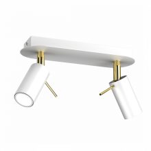 Ceiling  lamp PRESTON GOLD/WHITE 2x mini GU10