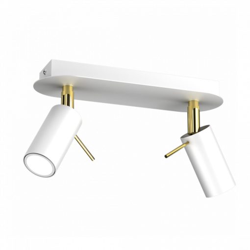 Ceiling  lamp PRESTON GOLD/WHITE 2x mini GU10