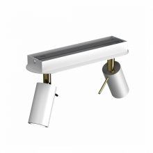 Ceiling  lamp PRESTON GOLD/WHITE 2x mini GU10
