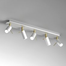 Ceiling  lamp PRESTON GOLD/WHITE 5x mini GU10