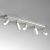 Ceiling  lamp PRESTON GOLD/WHITE 5x mini GU10