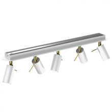 Ceiling  lamp PRESTON GOLD/WHITE 5x mini GU10