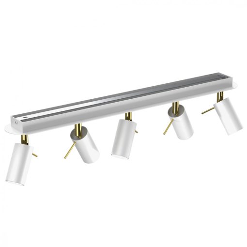 Ceiling  lamp PRESTON GOLD/WHITE 5x mini GU10
