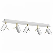 Ceiling  lamp PRESTON GOLD/WHITE 5x mini GU10