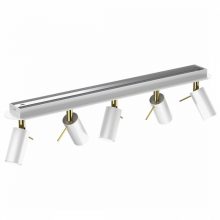 Ceiling  lamp PRESTON GOLD/WHITE 5x mini GU10