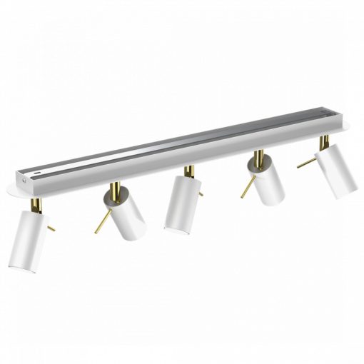Ceiling  lamp PRESTON GOLD/WHITE 5x mini GU10