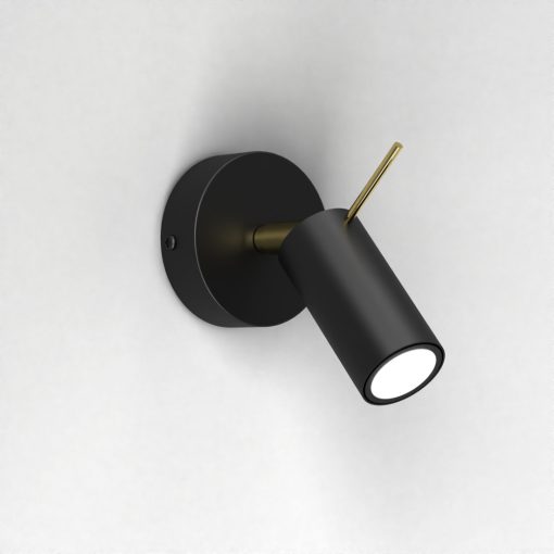 Wall lamp PRESTON GOLD/BLACK 1x mini GU10