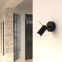 Wall lamp PRESTON GOLD/BLACK 1x mini GU10