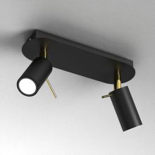 Ceiling  lamp PRESTON GOLD/BLACK 2x mini GU10