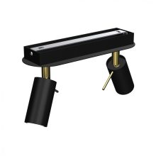 Ceiling  lamp PRESTON GOLD/BLACK 2x mini GU10