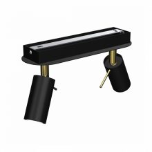 Ceiling  lamp PRESTON GOLD/BLACK 2x mini GU10