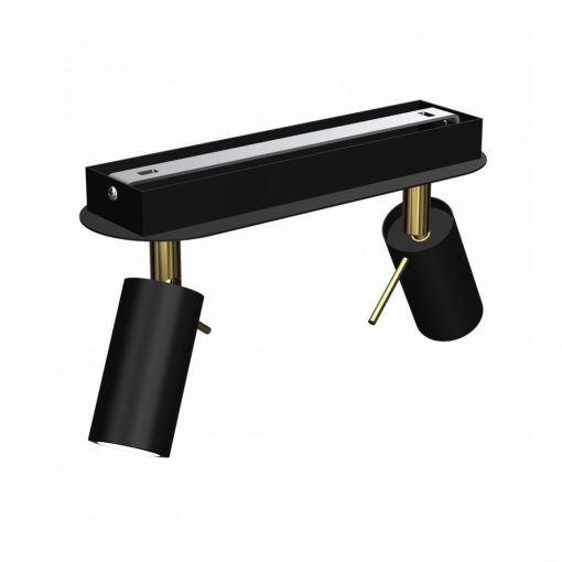Ceiling  lamp PRESTON GOLD/BLACK 2x mini GU10