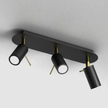 Ceiling  lamp PRESTON GOLD/BLACK 3x mini GU10