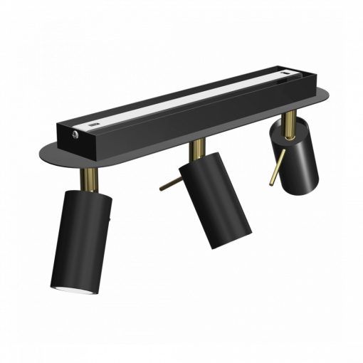 Ceiling  lamp PRESTON GOLD/BLACK 3x mini GU10