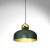 Pendant lamp HARALD GOLD/GREEN 1xE27