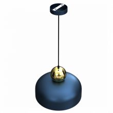 Pendant lamp HARALD GOLD/NAVY BLUE 1xE27