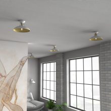 Ceiling  lamp FELIX WHITE/GOLD 1xE27