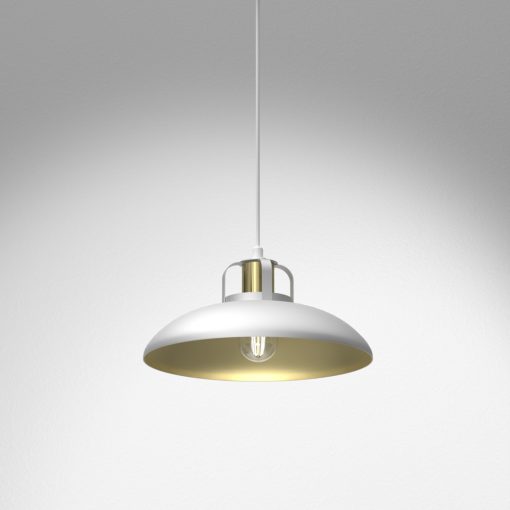 Pendant lamp FELIX WHITE/GOLD 1xE27