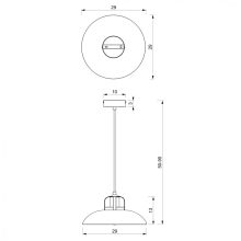 Pendant lamp FELIX WHITE/GOLD 1xE27