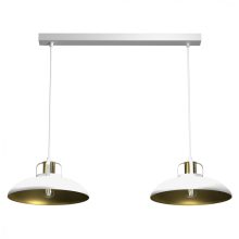 Pendant lamp FELIX WHITE/GOLD 2xE27