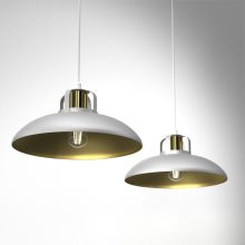 Pendant lamp FELIX WHITE/GOLD 2xE27