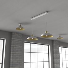 Pendant lamp FELIX WHITE/GOLD 2xE27