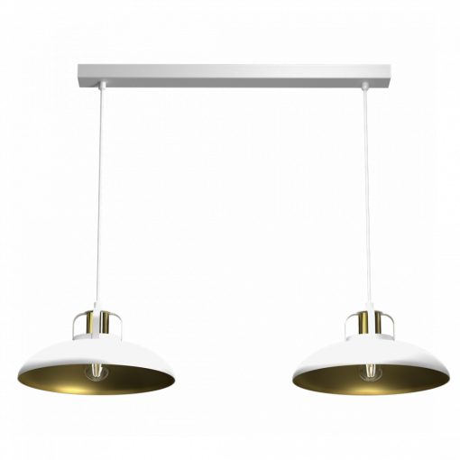 Pendant lamp FELIX WHITE/GOLD 2xE27