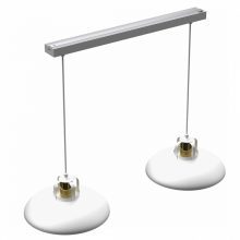 Pendant lamp FELIX WHITE/GOLD 2xE27