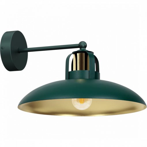Wall lamp FELIX GREEN/GOLD 1xE27