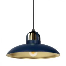 Pendant lamp FELIX NAVY BLUE/GOLD 1xE27